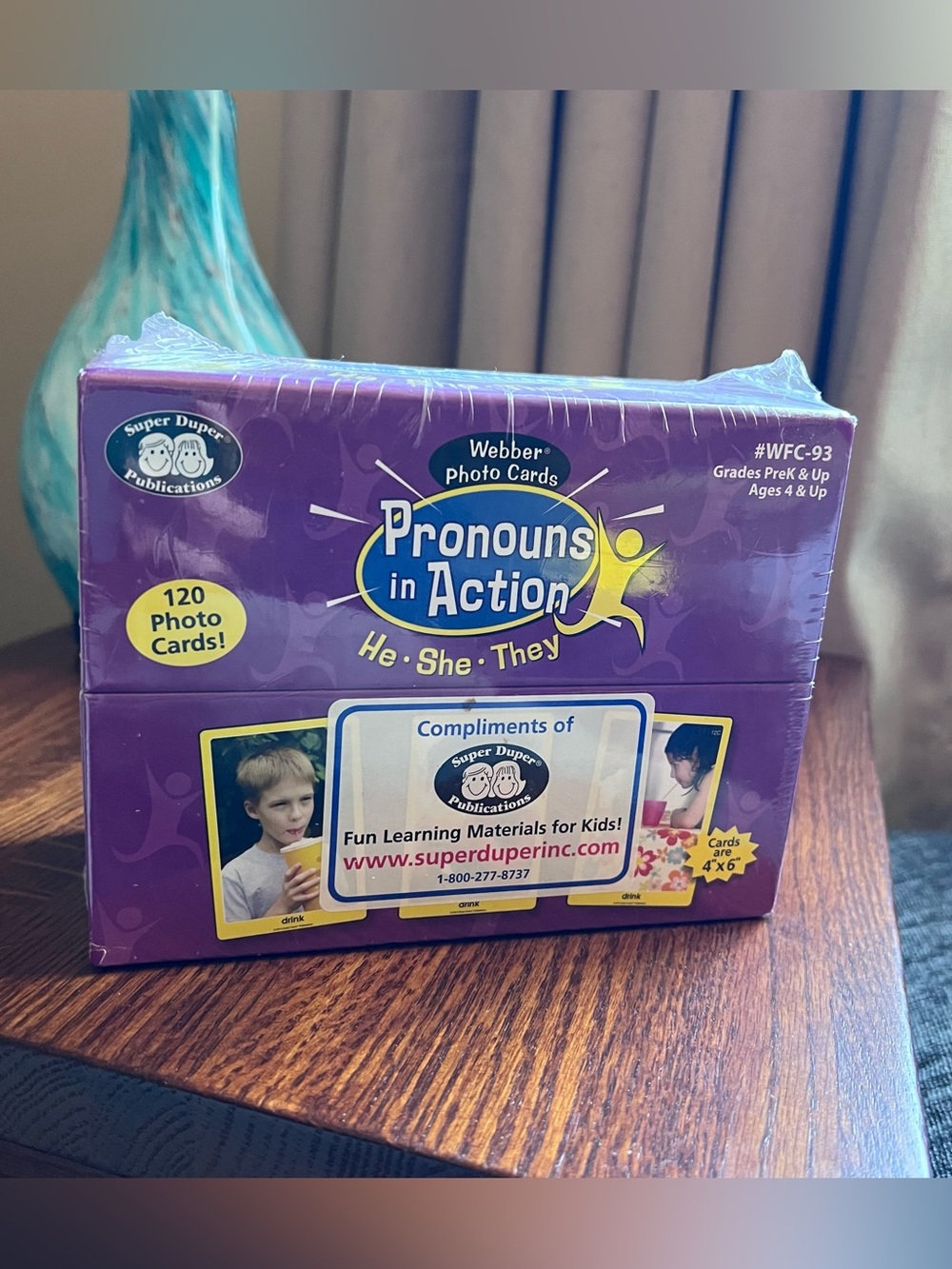 Super Duper Publications Webber Photo Cards - Pronouns in Action (#WFC-93)